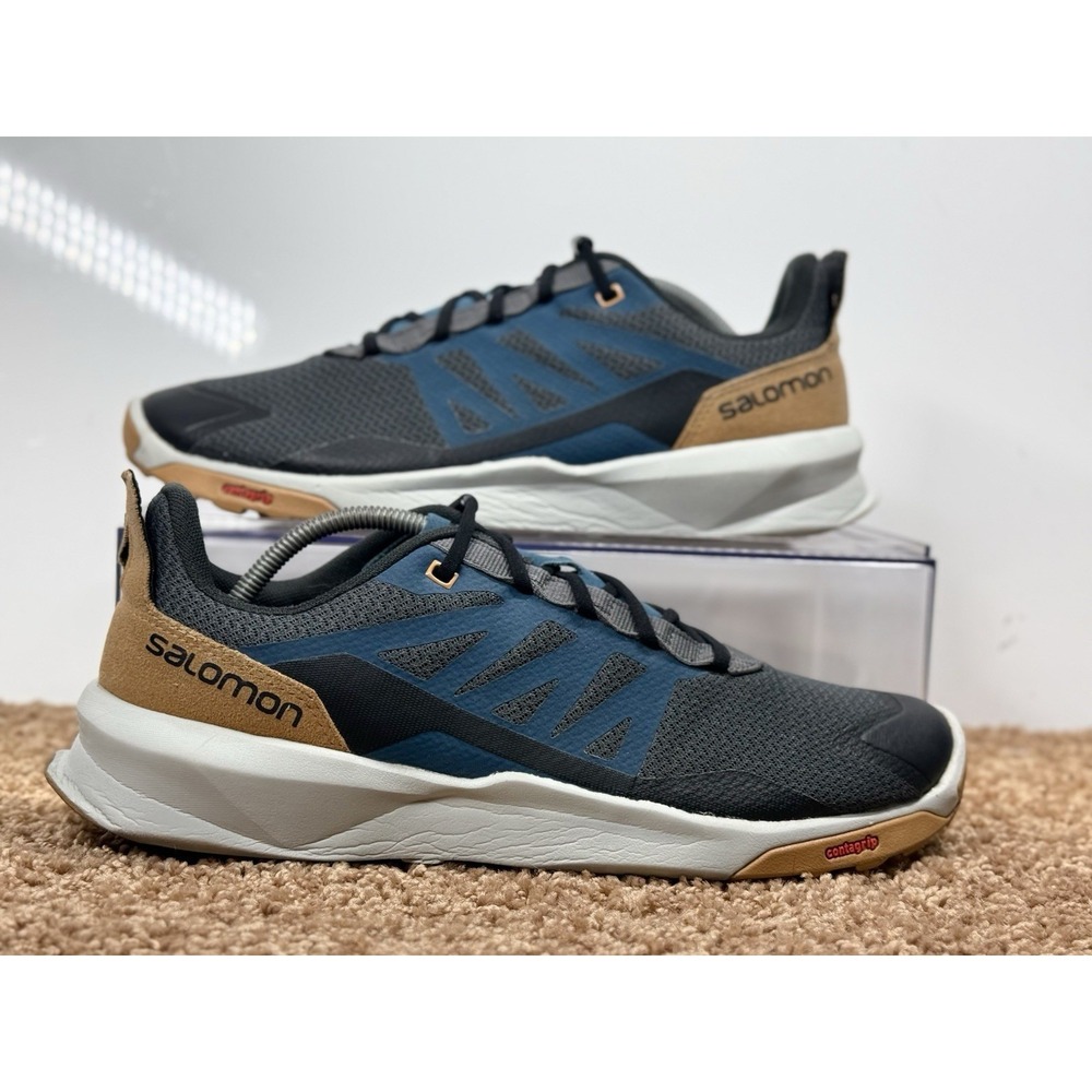 Salomon Patrol Men's 9 Sneakers Pearl Blue/Tobacco Brown Hiking Climbing Shoes